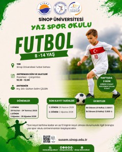 sinop futbol yaz kursu