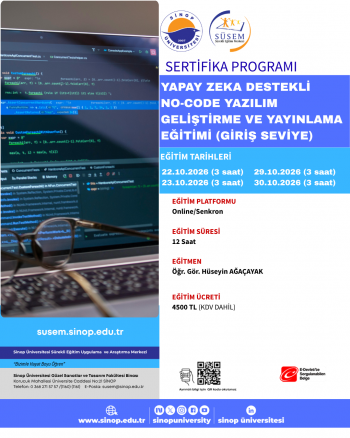 Yapay Zekâ Destekli No-Code Yazılım Geliştirme ve Yayınlama Sertifika Programı